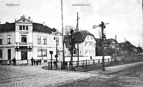 Bahnhofstraße Schötmar um 1900