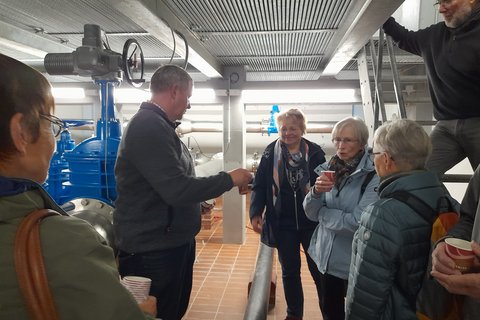 Besuch im Trinkwasserbehälter am Obernberg
