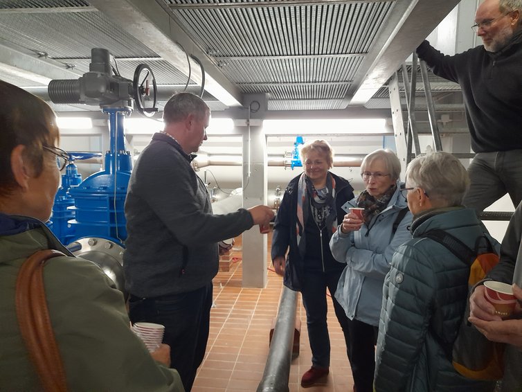 Besuch im Trinkwasserbehälter am Obernberg